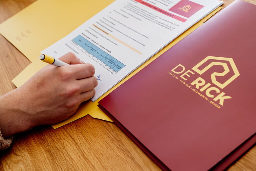Signeren van rentmeesterschap documenten